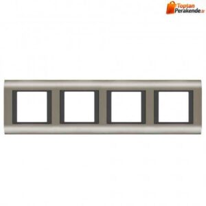Viko-Panasonic-Thea-Sistema-Inox-Fume-4X2M-Cerceve.jpg Viko Panasonic Thea Sistema Inox Füme 4X2M Çerçeve